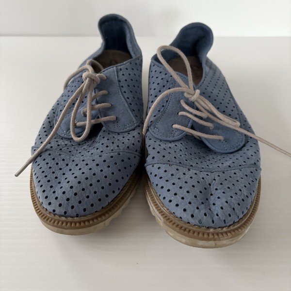 Clarks Women’s Shoes UK5D US7.5 EU38 Griffin Maddy Mid Blue Lace-up Brogue Derby