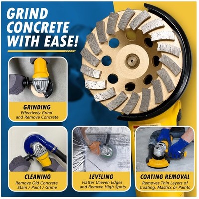 4'' Diamond Masonry Grinding Wheel - 16 Segments