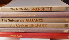 6 x "CONWAY'S" Anatomy Of The Ship series.  Battle ships, cruiser, sub' & U-boat