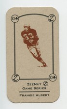 FRANKIE ALBERT V1 RARE ZEENUT CANDY DECK FOOTBALL CARD