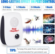 Ultrasonic Pest Repeller 10 Pack, 2025 Rodent & Insect Control for Indoor Use