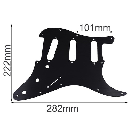 Protect Your Guitar with 11 Hole SSS Metal Guitar Pickguard Scratch Plate - Picture 7 of 31