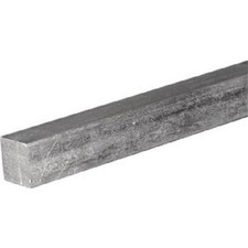 10-Hillman Steelworks 3/16 In. x 1 Ft. Zinc-Plated Steel Solid Square Key Stock