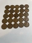 1/2 Roll 1916 S Lincoln Wheat Cents Penny Good or Better Condition 25 Coins
