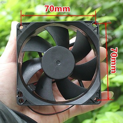 Brushless Cooling Fan Computer Chassis DC 3V-12V 8025 80x80x25mm 3.6W 2 Pin Wire