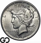 1927-D Peace Dollar *Scarce in MS* Choice BU++ Better Date