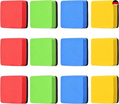12 Whiteboard Eraser,Magnetische Whiteboardlöscher,Whiteboard-Radierer Magnetisc