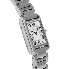 CARTIER Tank Mast Sm WSTA0051 Silver Ladies Used Watch #31017 3