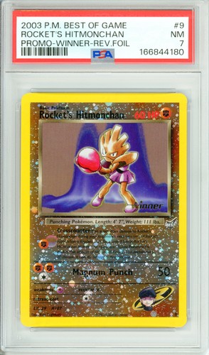Rocket's Hitmonchan graded PSA 7 for sale on eBay