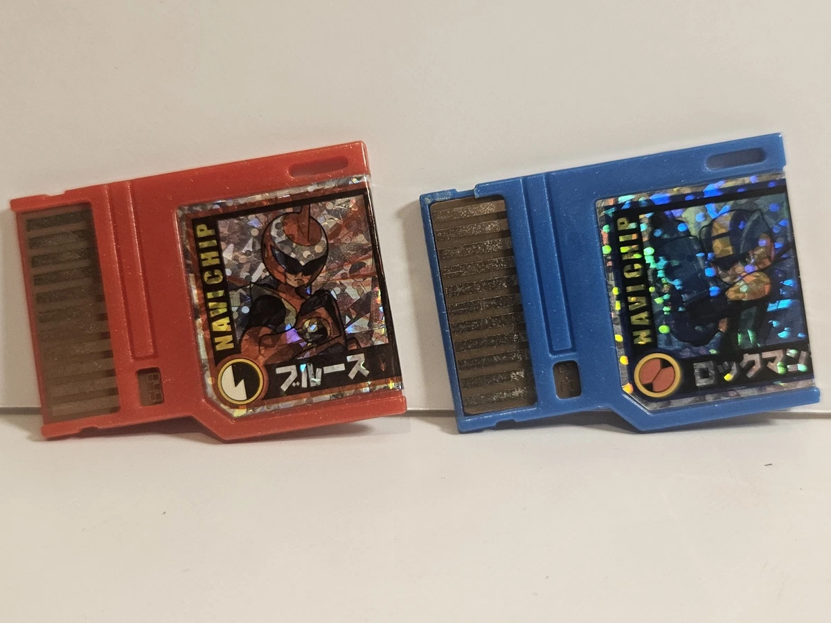 Lot De 5 Battle Chips Mega Man – Takara 2004 – PUCE DE COMBAT 109,101,19,147,149