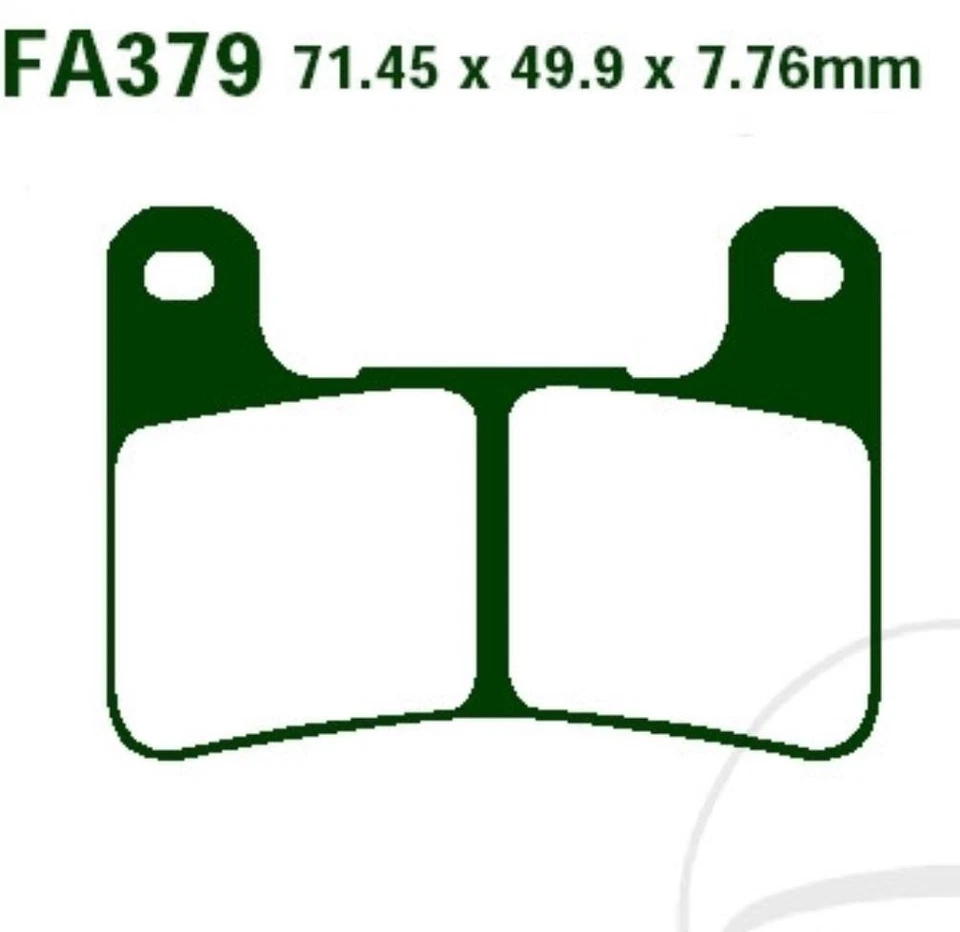 EBC Plaquette de Freins FA379HH Essieu Avant pour Suzuki Gsxr 1000 K5/K6 05-06 - Photo 2/3