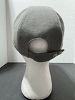 Hermes AUTH Men Unisex H Logo Buttons Gray Canvas Leather Sz 59 cm Large Cap Hat — photo 7