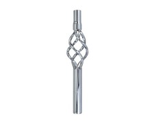 Retro Steel Lowrider Bird Cage Pillar Seat Post Chrome 25.4 mm 300mm Long BMX