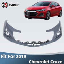 Fits For 2019 Chevrolet Chevy Cruze Front Bumper Cover Fascia Primed 42679642
