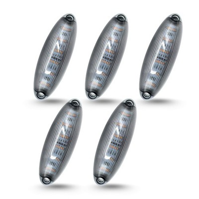 5pcs Smoke Lens 12 LED Cab Marker Lights for Freightliner Cascadia 20082019
