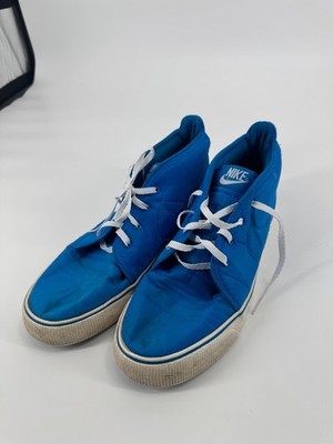 Nike Toki 385444-403 Mens Sneakers 12 Pilot Blue Photo White Canvas Swoosh Shoes