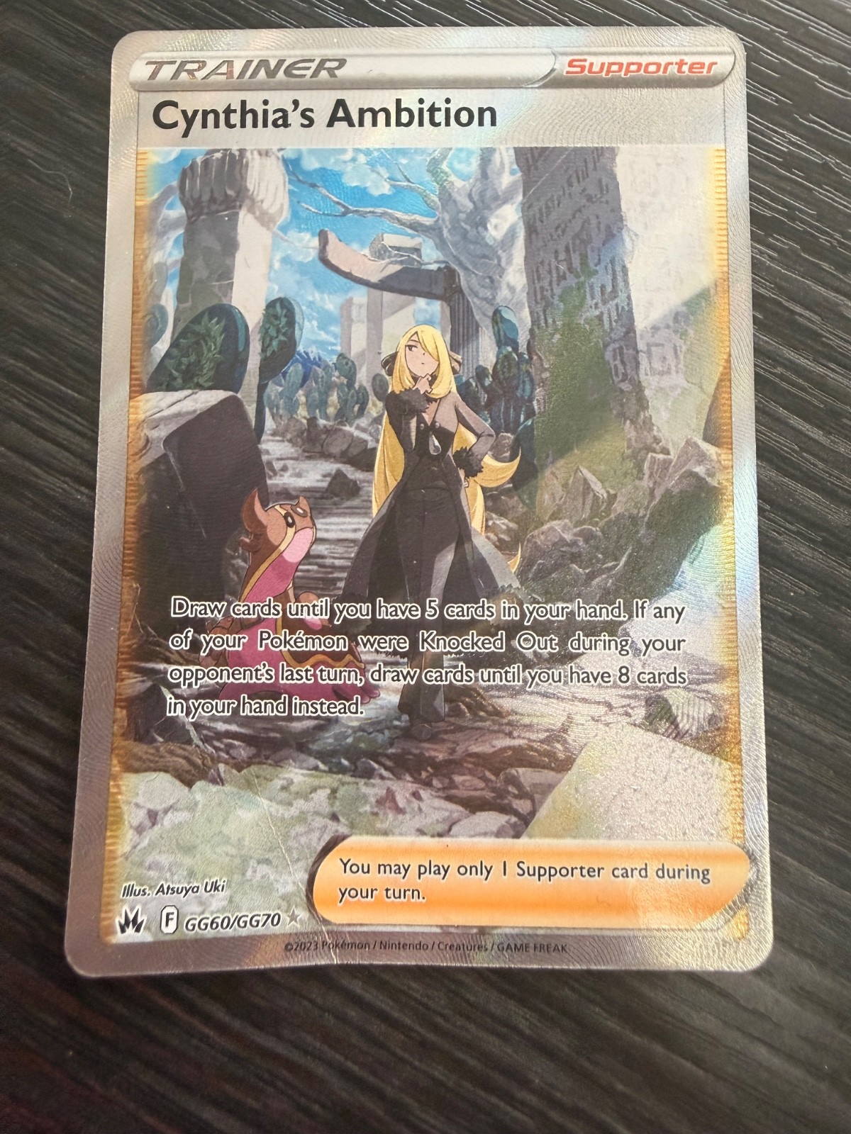 Cynthia's Ambition GG60/GG70 SWSH: Crown Zenith: Galarian Gallery Holo