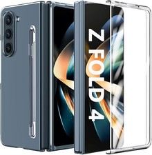 forSamsung Galaxy Z Fold 4 Case Clear Builtin Screen Protector with S Pen Holder