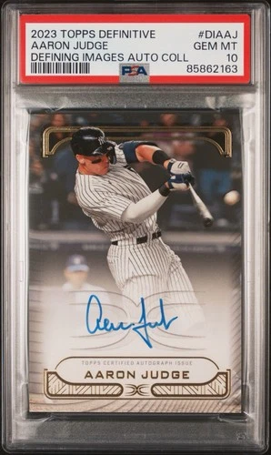 Aaron Judge 2023 Topps Definitive Defining Images Autograph (PSA 10) 3XMVP!!🔥🔥