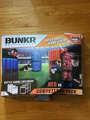 BUNKR Battle Zones Inflatable Game Field Red vs Blue Competition Pack 4 Pieces