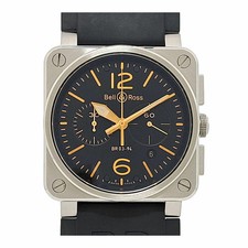 BELL  ROSS BR03-94S Black Case Size 42mm Men's Used Watch 31031