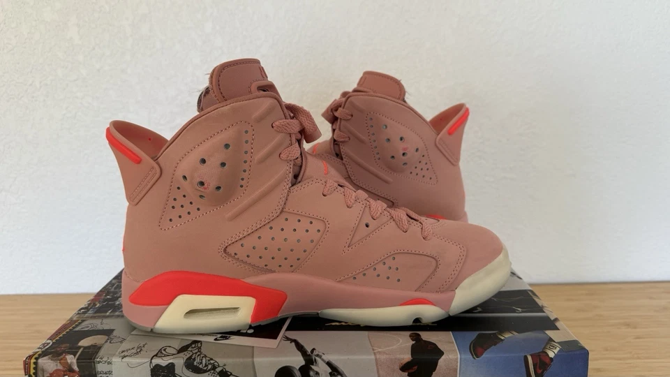 Nike Air Jordan 6 Retro NRG Aleali May Millennial Pink CI0550-600 Women’s 8.5 7M - Image 4 of 4