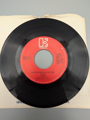 Queen Another One Bites The Dust Don't Try Suicide 1980 45 rpm Vinyl Record NM