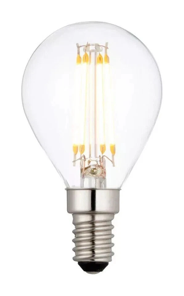 LED Light Bulbs Mini Globe Golf Ball E14 Screw Fitting Warm White 2700K 3.5W DIM - Image 3 of 4