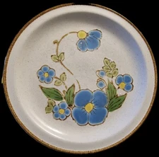 Vintage Stoneybrook Blue Dawn Stoneware Dinner Plates - Qty 6