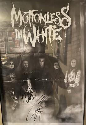 Motionless In White 11 x 17 Autograph Poster