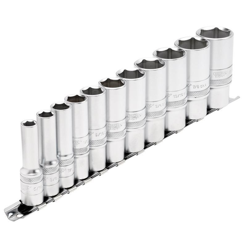 Draper  Expert 16495 3/8"" Drive Imperial AF  Deep Sockets