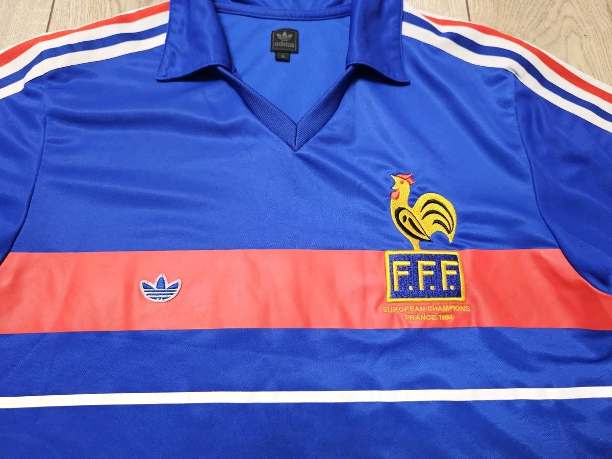 FRANCE 1984 EUROPEAN CHAMPIONS FOOTBALL SHIRT SOCCER JERSEY M