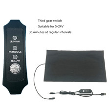 5V/2A/8.5W Fabric Carbon Fiber Pet Heating Warm Pad Controller Incubator Mat D