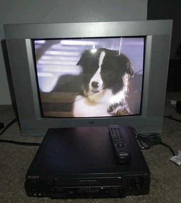 Sony SLV-N60 VHS Video Cassette Recorder W/ Remote, Tested, Works Great! 