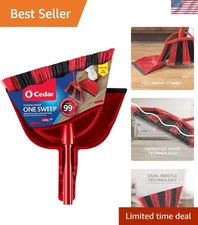 Lightweight Eco-Friendly One Sweep Broom & Hands-Free Dustpan for Pet Owners