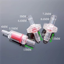 Plastic Aquarium Pond Non Return Check Valve Air Water Inline One Way 3-10mm UK