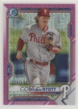 2021 Bowman Chrome Prospects Mega Box Pink Mojo Refractor /199 Bryson Stott 4z8
