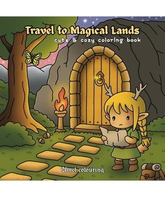 Travel to Magical Lands: Coloring Book for Adults and Teens Featuring Elves in M