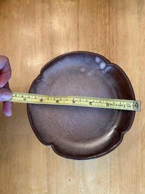 Frankoma Pottery Plainsman Prairie Brown 5GS Salad Plates set of 7