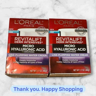 FOR 2 L'oreal Paris FragranceFree Revitalift Derm Intensives Line-Plumping Cream