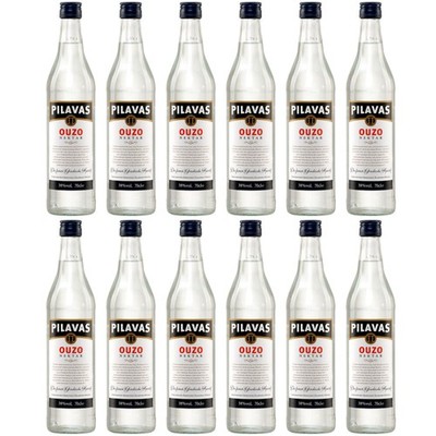 Ouzo Pilavas Nektar 12x 0,7l 38% Vol. | Milder Ouzo