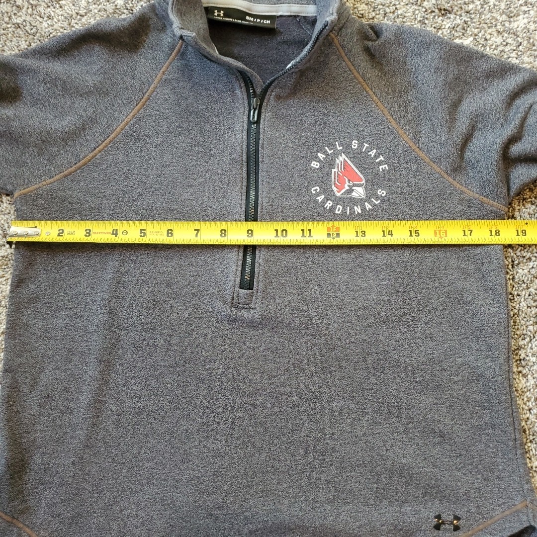 Under Armour Ball State Womens Small Performance Tri-Blend Fleece 1/2-zip Jacket thumbnail 7