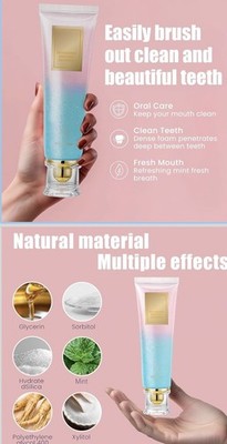 O'OORU Teeth Whitening Toothpaste Mint 100g/3.5oz w/ Xylitol Hydrated Silica