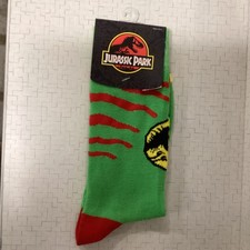 New Jurassic Park Socks 8-12 new rare gift
