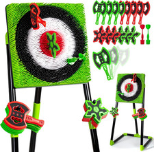 Backyard Axe Throwing Game Set with 8 Axes - Fun for Kids Family