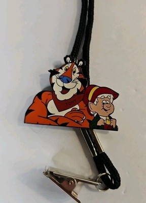 2002 Kellogg's Tony Tiger And Keebler Elf Lanyard Clip