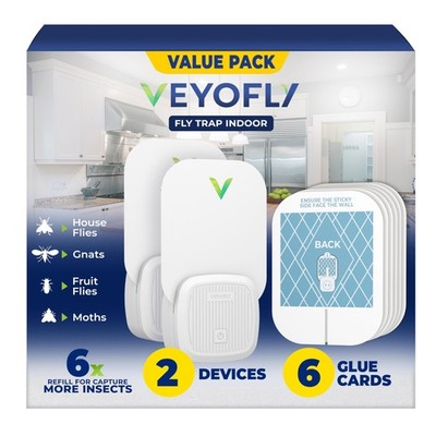 Veyofly Fly Trap Indoor Fruit Fly Traps For Indoors Flying Insect 2 Device 6
