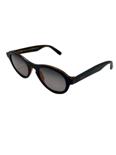 Maui Jim Leia MJ708-03D Sunglasses Round Oval Modern Brown Frames Gray Lenses