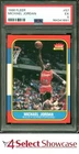 1986 FLEER #57 MICHAEL JORDAN RC BULLS HOF PSA 5