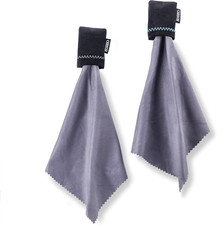 Stuff-It Go Microfiber Lens Cloth Cleaning System - 2 Pack, Black